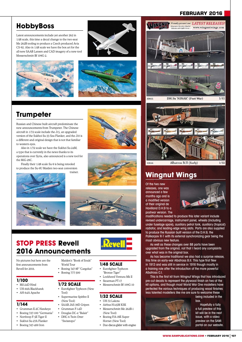 Scale Aviation Modeller International 2016-02
